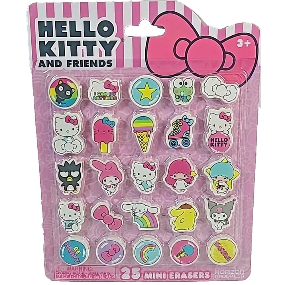 HELLO‎ KITTY and Friends 25 MINI ERASERS